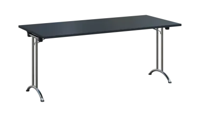 SLC 180 chrom skládací jednací stůl 1800x800, deska 25 mm, podnož chrom, deska antracit